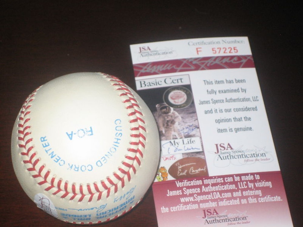 BOBBY SHANTZ AUTOGRAPHED SIGNED OAL BASEBALL JSA DEC.