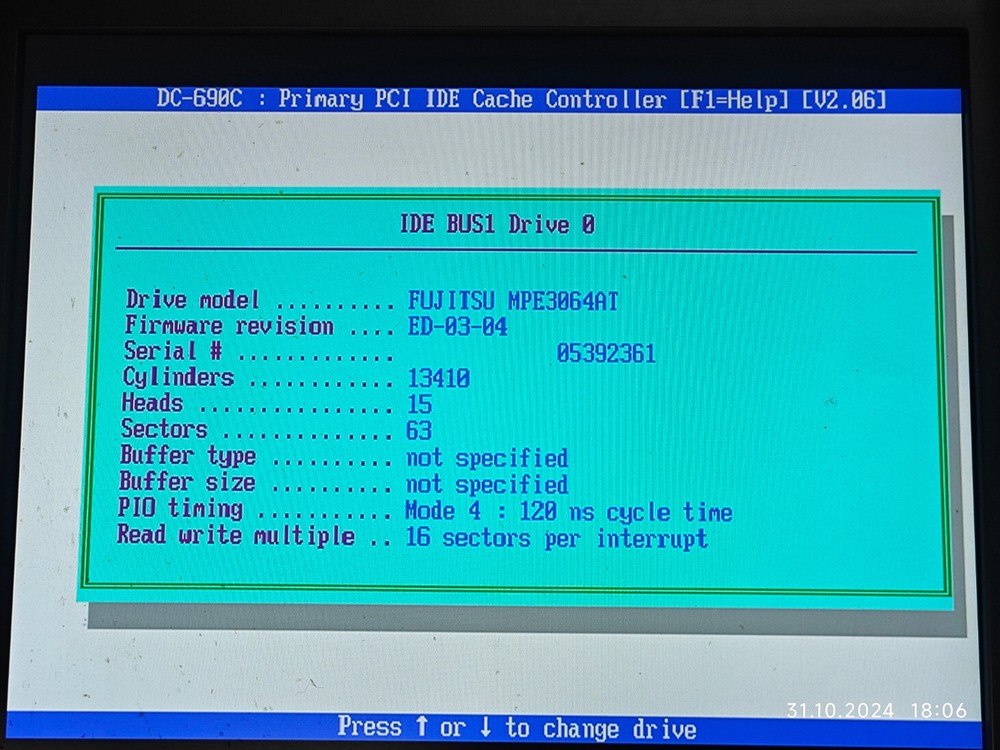 PCI IDE Caching Controller TEKRAM DC-690C with Harris 80C286 20 MHz CPU + RAM