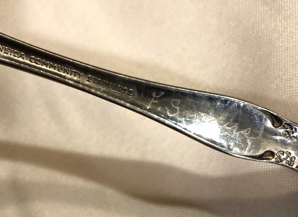 CHATELAINE By Oneida Community Set of 5 Serving Pieces Glossy Stainless Flatware