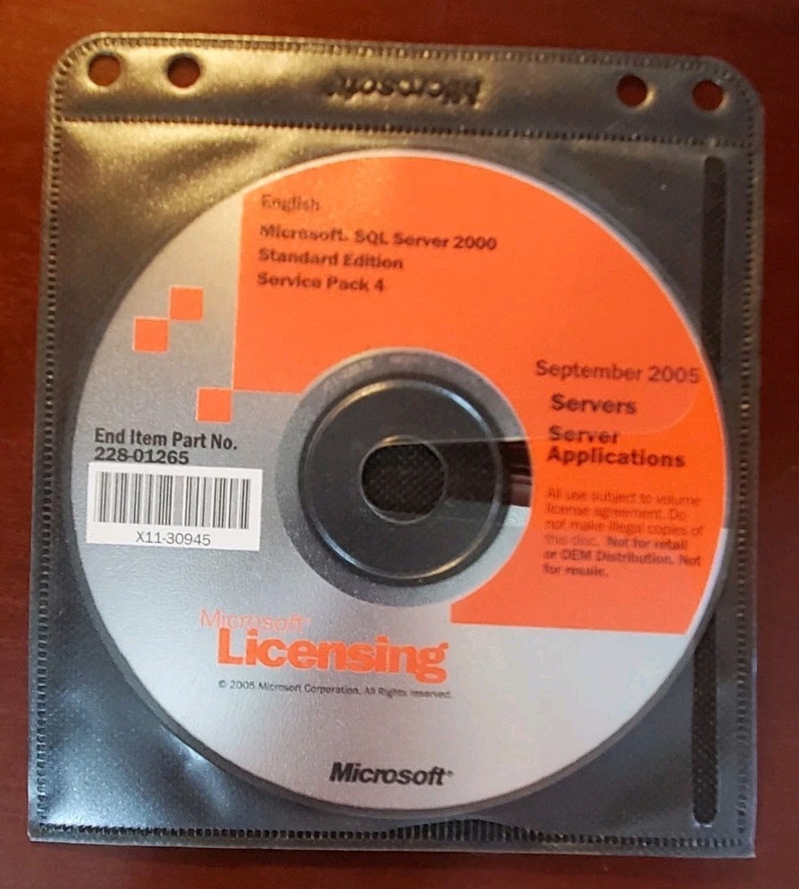Microsoft SQL Server 2000 Standard Edition Licensing SEPTEMBER 2005