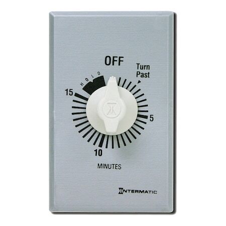 Intermatic Ff15mh Timer,Spring Wound,15 Min,Spst,Silver