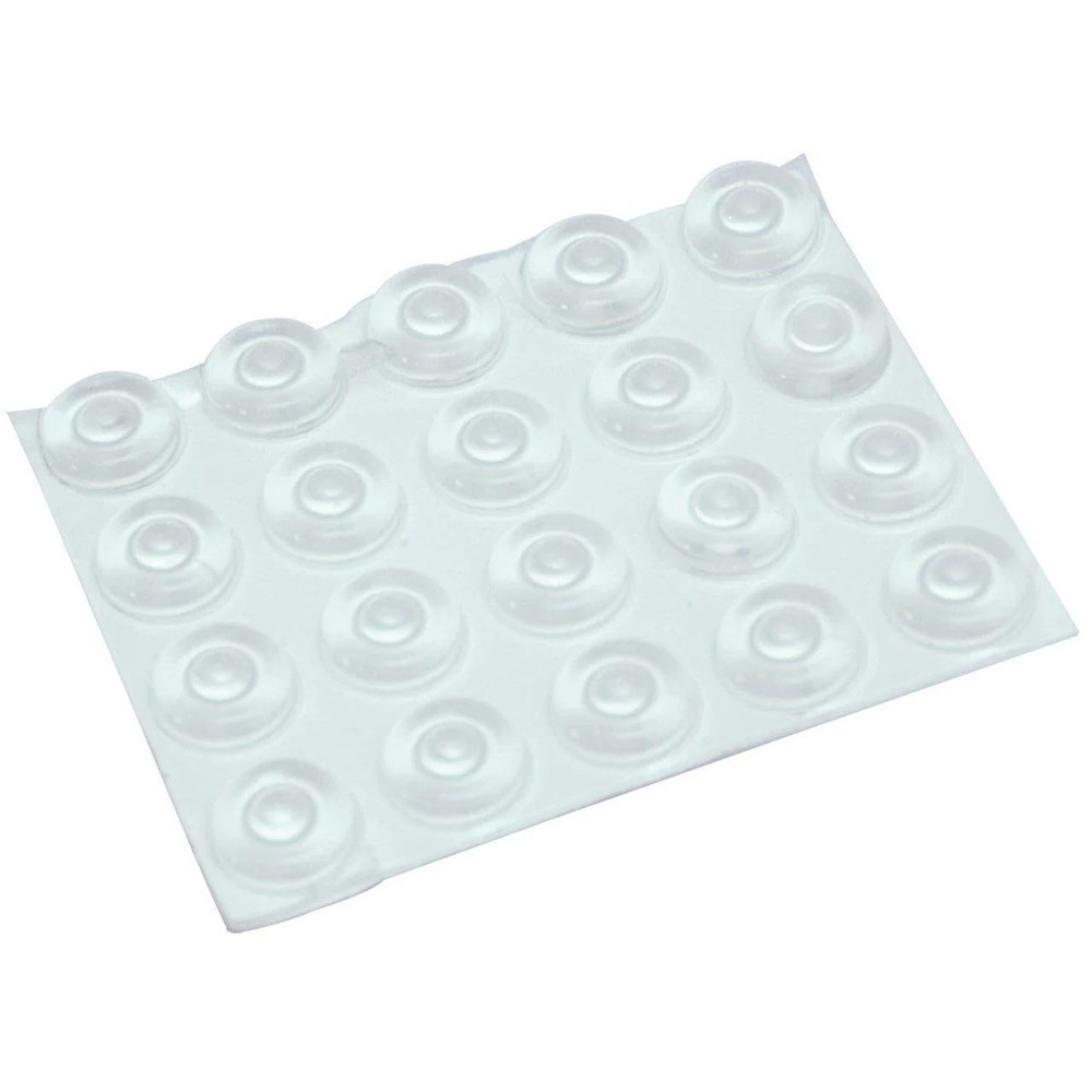 Bump Dots- Large, Clear -Round with raised center - 20-Pack