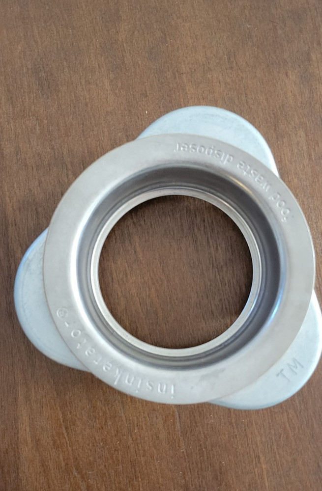 New Insinkerator Disposal Sink Flange & Mounting Ring Only, No box