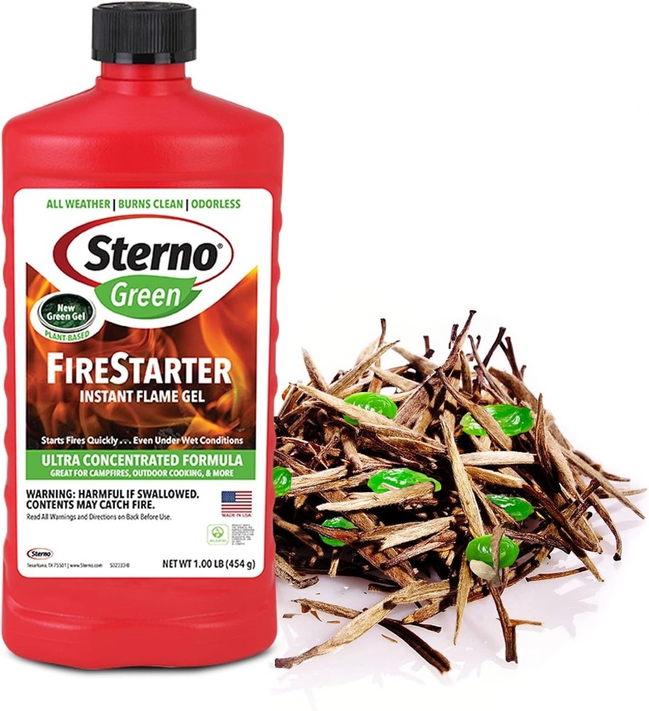 Fire Starter Gel Instant Flame Ethanol for Fireplace Camp Fire Outdoor 3 Pack