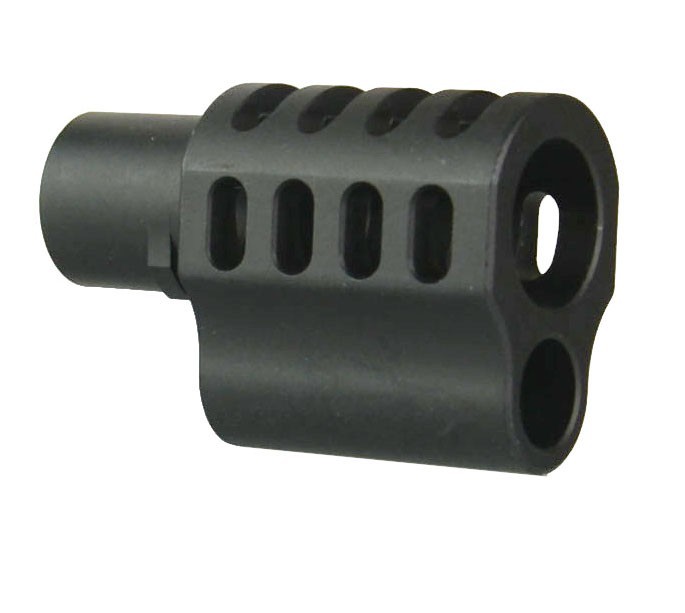 1911 .45 ACP Muzzle Brake Compensator, A Style Side Port, Anodized Black
