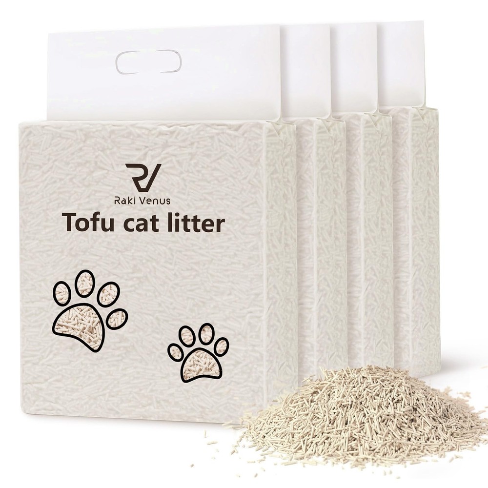 Tofu Cat Litter - Strong Clumping, Ultra Absorbent, Odor Control, Flushable, ...
