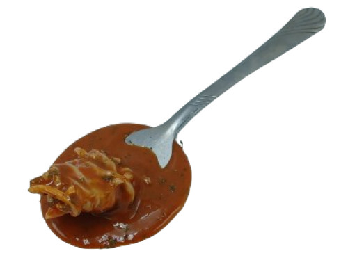 Display Fake Food Prop Spaghetti & Sauce On Fork