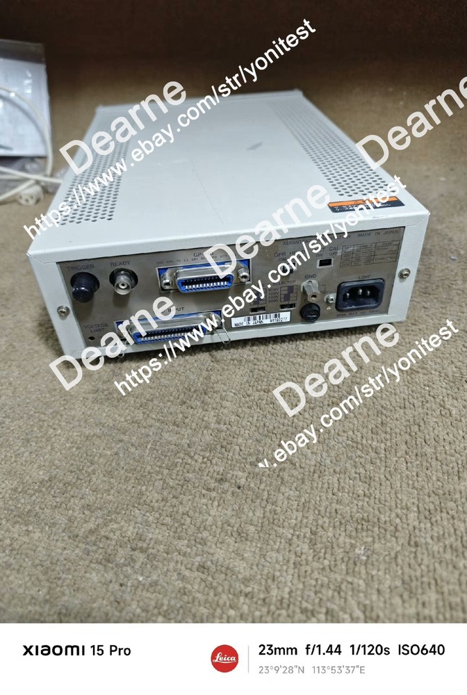 ADVANTEST R6144 Programmable DC Voltage Current Generator Tested Working