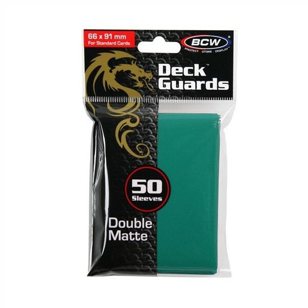 150 BCW Standard Gaming Card Teal Deck Guards Double Matte protective sleeves