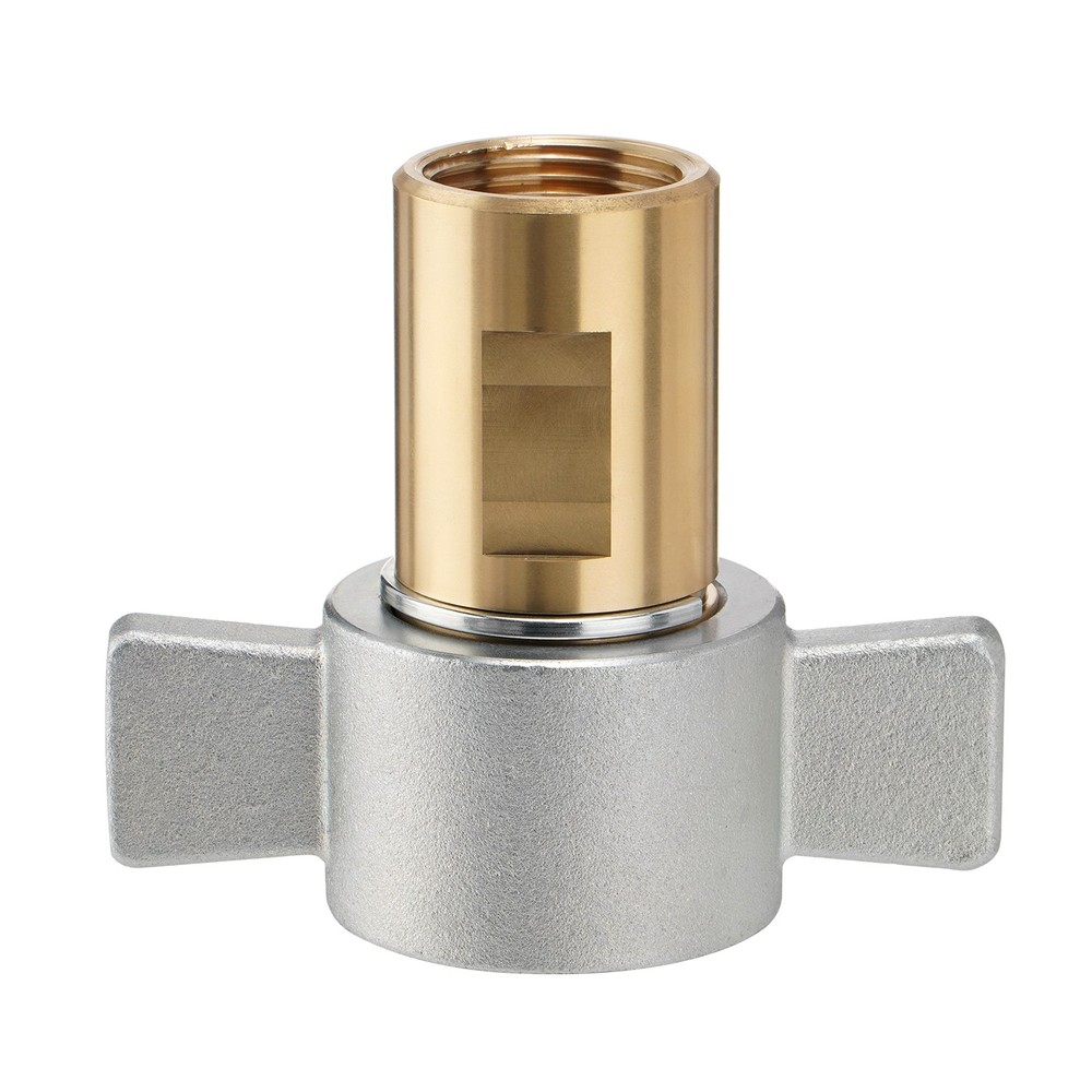 1" NPT Wet-Line Wing Nut Hydraulic Quick Disconnect Coupler / Coupling Set