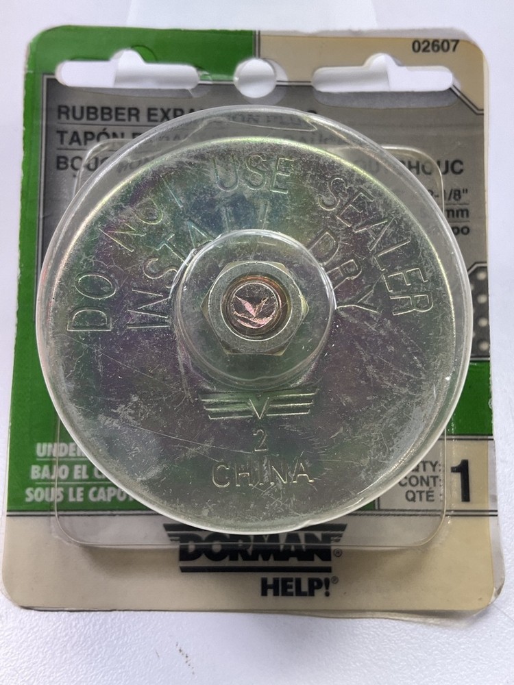 Dorman 02607 Engine Freeze Expansion Core Plug, 2"-2-1/8"