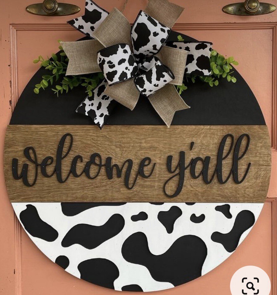 welcome sign front door