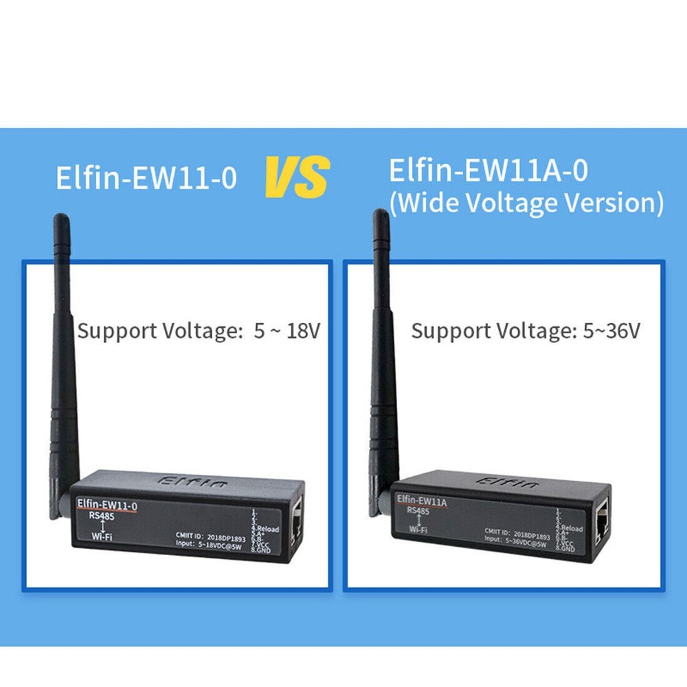 Device Protocol Elfin-EW11 TCP/IP Serial Transfer IOT Modbus Serial Server Port
