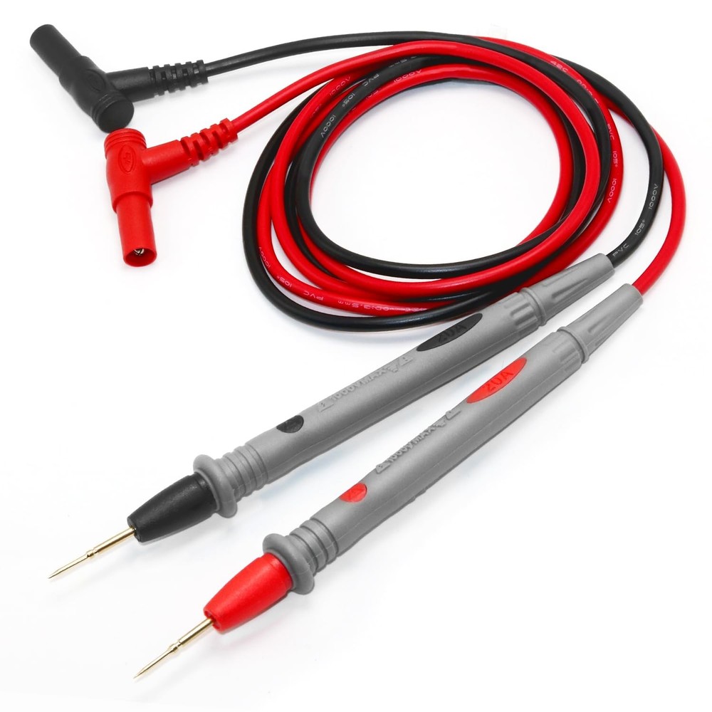 Thuchopy 1000V 20A Multimeter Leads, Probes, Volt Meter Small, Red