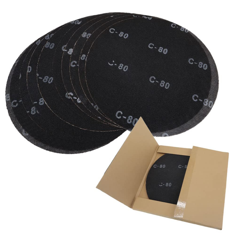 17" Sanding Screen Discs - Mesh Floor Sanding Screen - Black Silicon Carbide - f