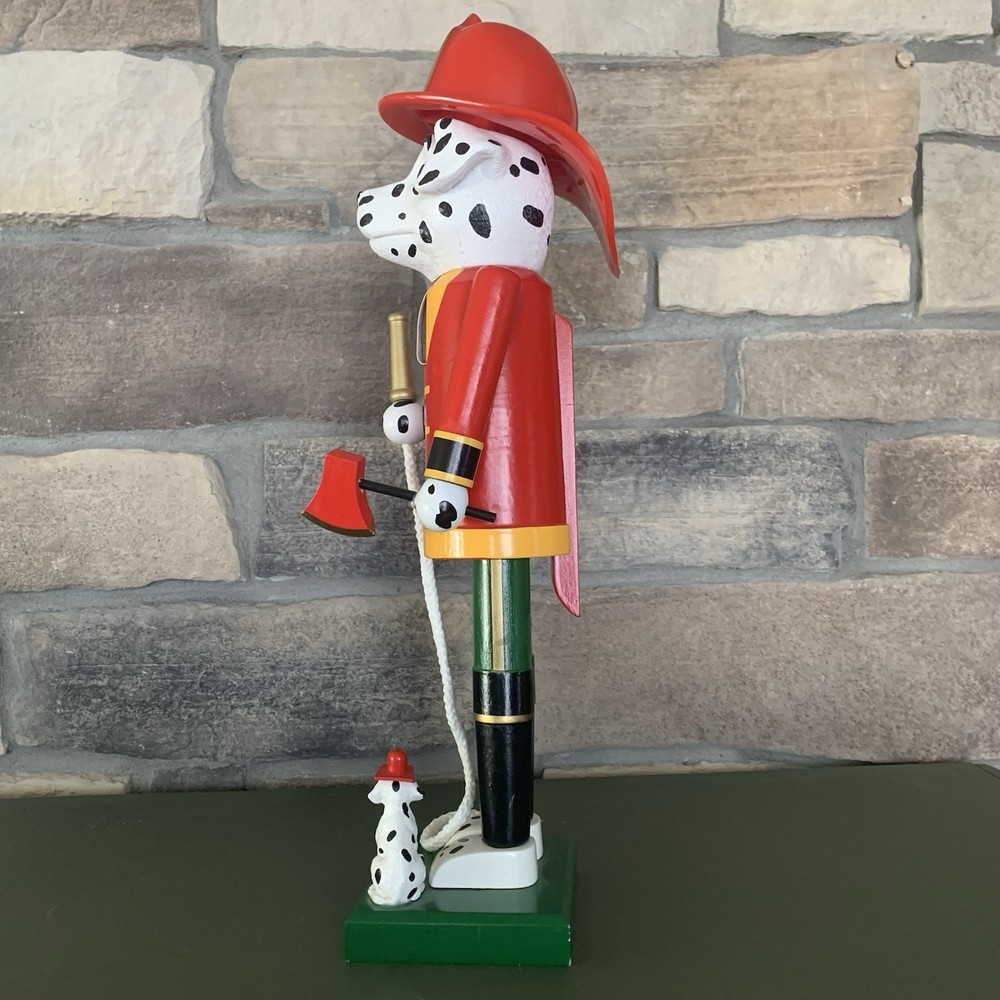 Nutcracker Dalmation Fireman with Puppy 18”