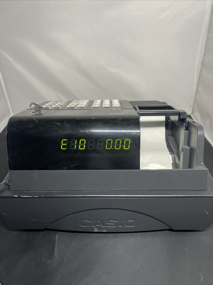 Casio PCR-T280 Electronic Cash Register Working (Missing Part Read)