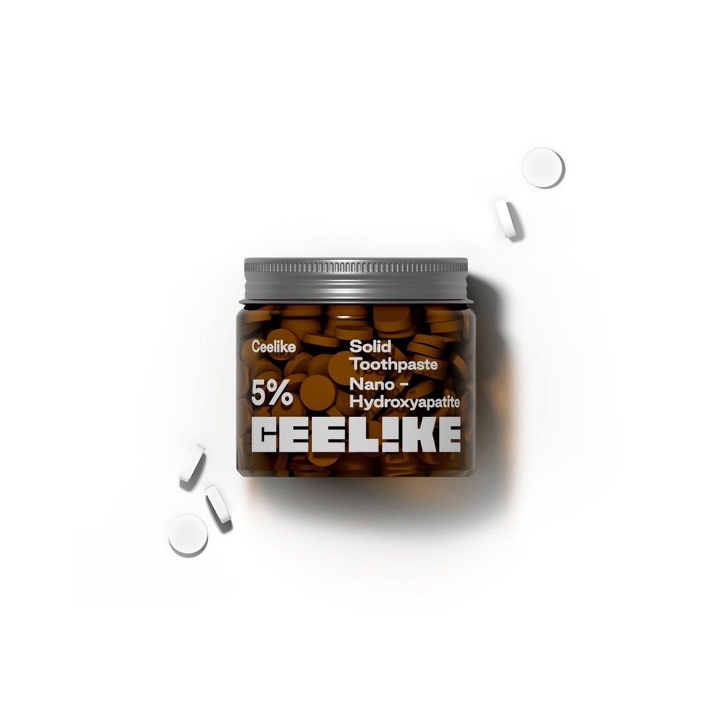 CEELIKE 5% Hydroxyapatite Solid Toothpaste ? Enamel Strengthening - 62 Tablets