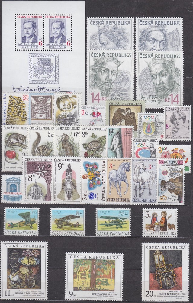 CZECH REPUBLIC - 1993-2000 COMPLETE COLLECTION with SHEETS - **MNH**