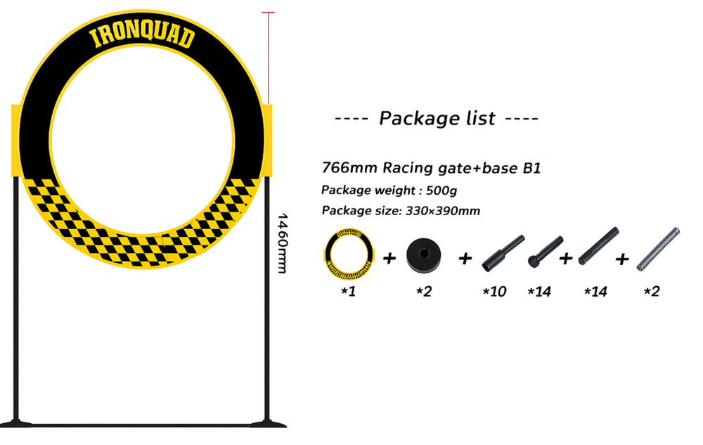 IRONQUAD SINGLE RC Drone FPV Racing Gate