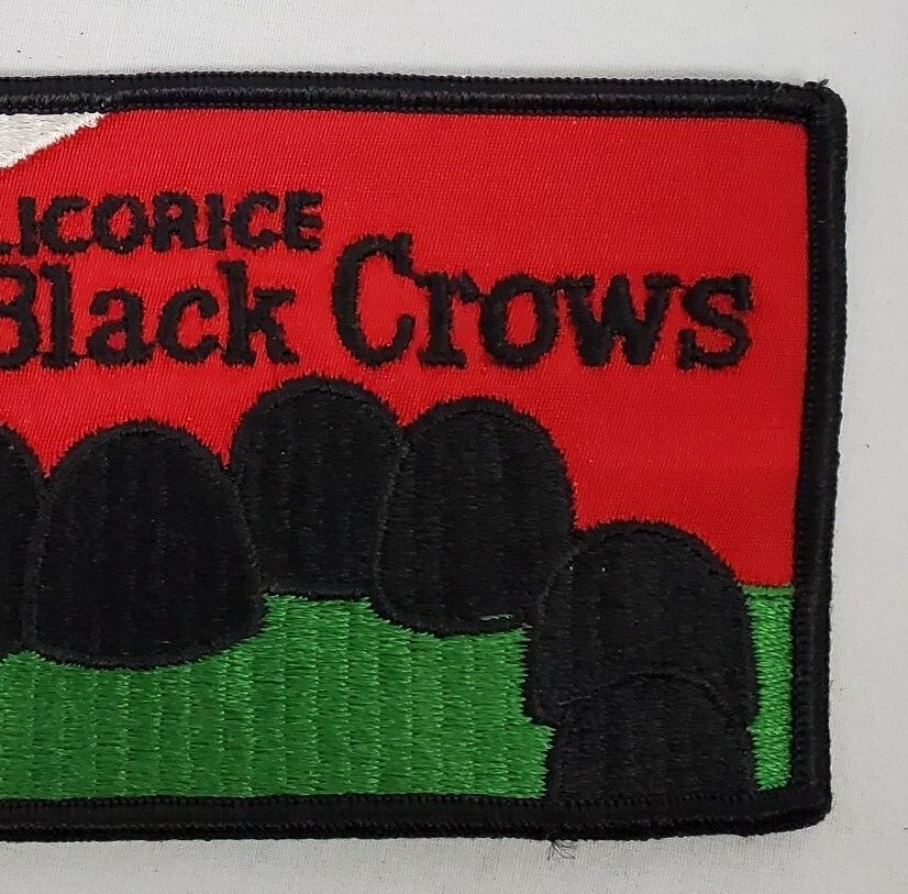 Mason: Licorice Black Crows - Rectangle Sew on Patch - NOS - 003