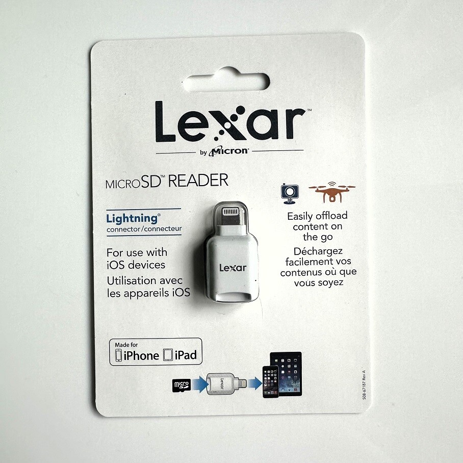 Lexar microSD Memory Card Reader with Lightning Connector