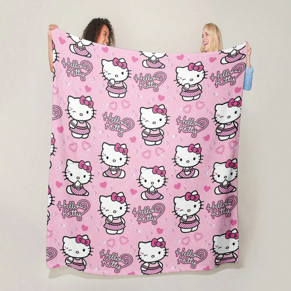 New Hello Kitty Plush Throw Blanket