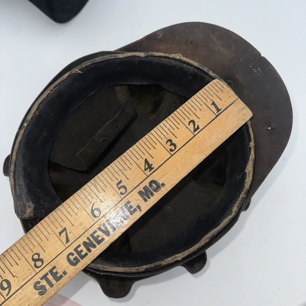 Coal Miner Mining Hat Leather Turtle Shell Helmet 1920’s