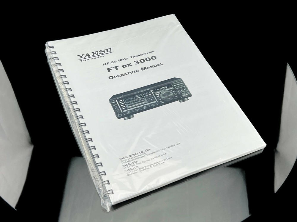 Yaesu FT dx 3000 Instruction Manual Operating Guide Coil Bound