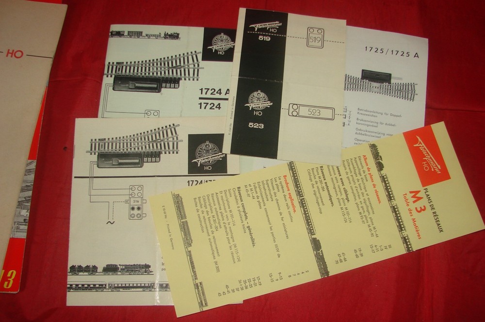 FLEISCHMANN HO NETWORK PLAN BOOKLET M3 + INSTRUCTIONS ELECTRIC TRAIN