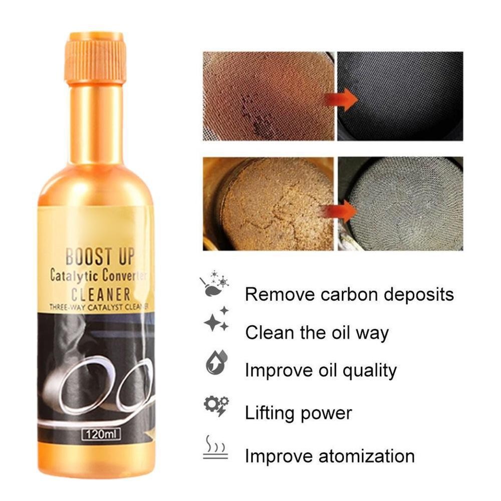 3PCS Boost Up Vehicle Engine Catalytic Converter Cleaner Deep Cleaning 120ml