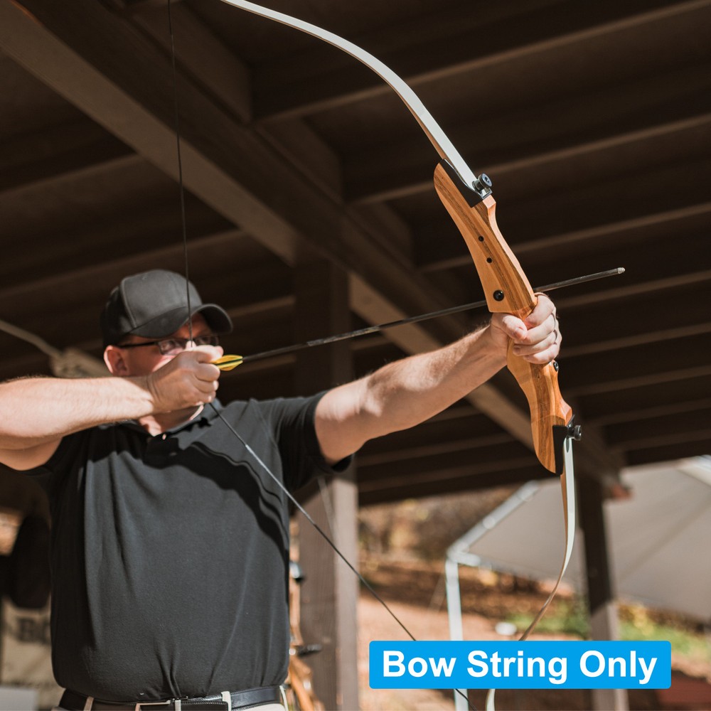 44" Recurve Bow String 14 Strands Archery Bowstrings Replacement White