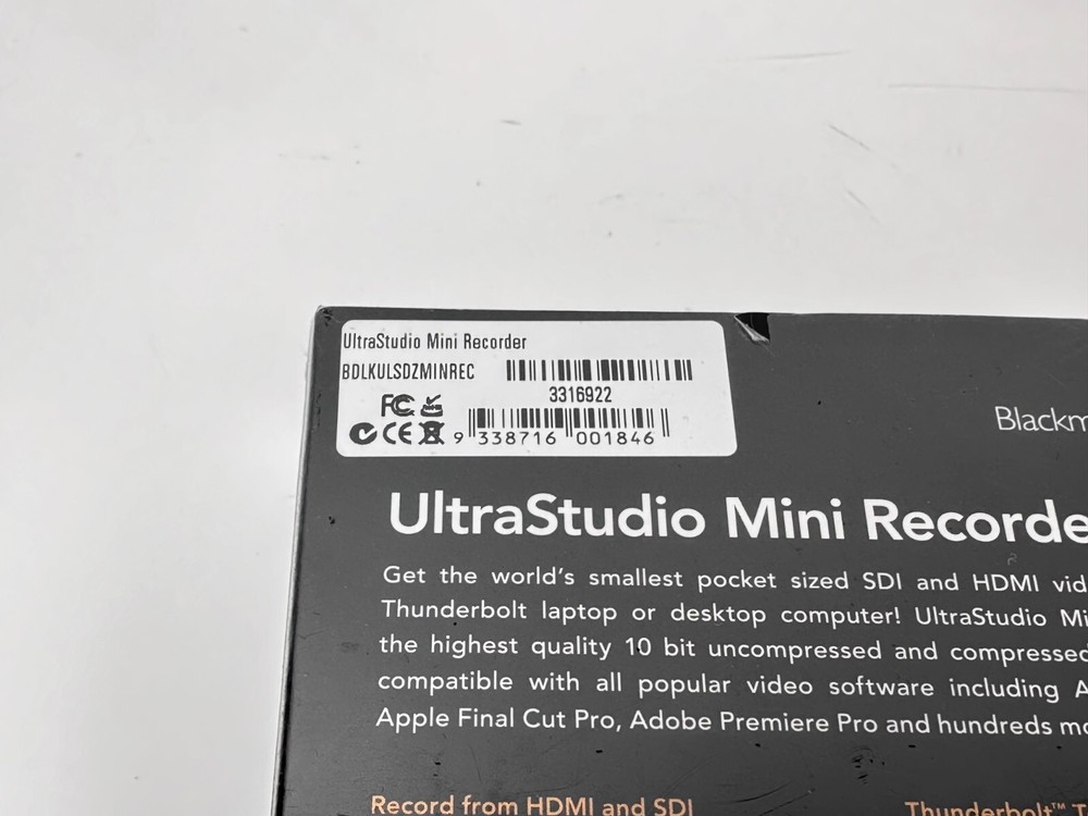 (NEW) Blackmagic Design UltraStudio Thunderbolt Mini Recorder