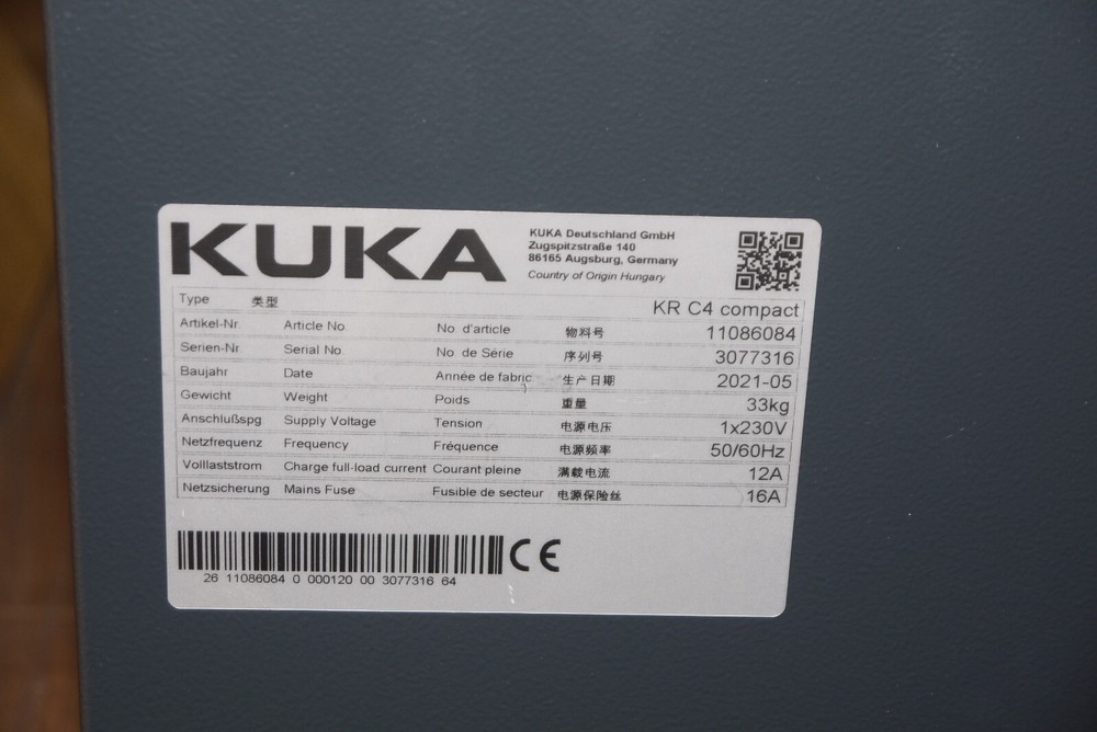 KUKA KR C4 Compact Robot Controller 11086084 New
