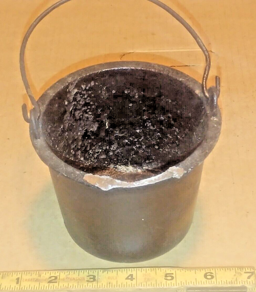 Antique Cast Iron Smelting Kettle
