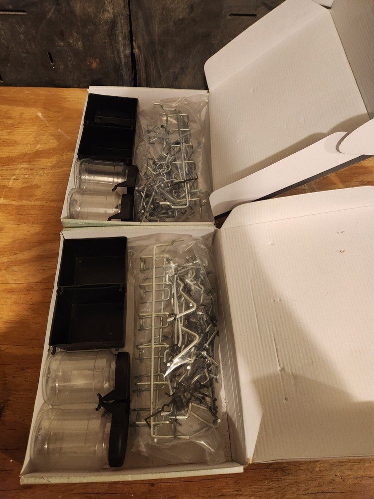 2 Sets of 43-Piece Peg Board Hook Sets