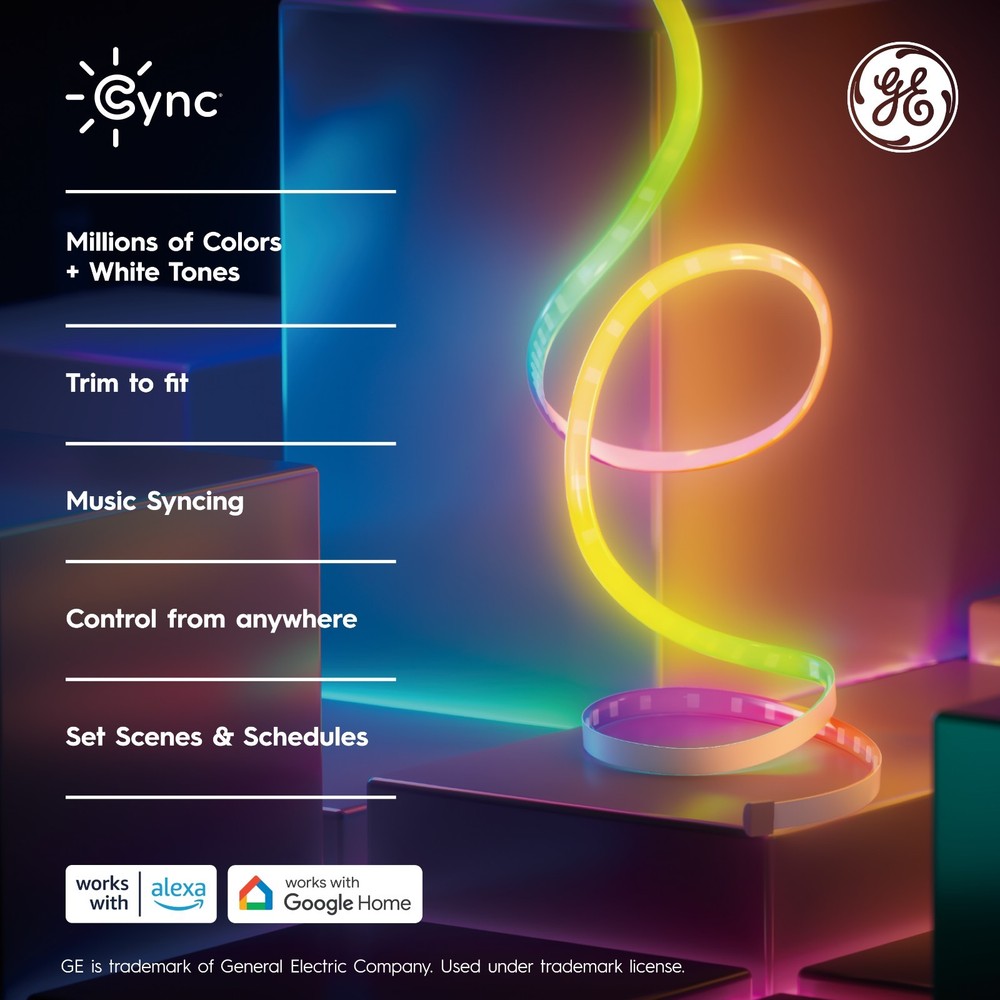 GE Cync Dynamic Effects Smart Light Strip 16 Ft Open Box