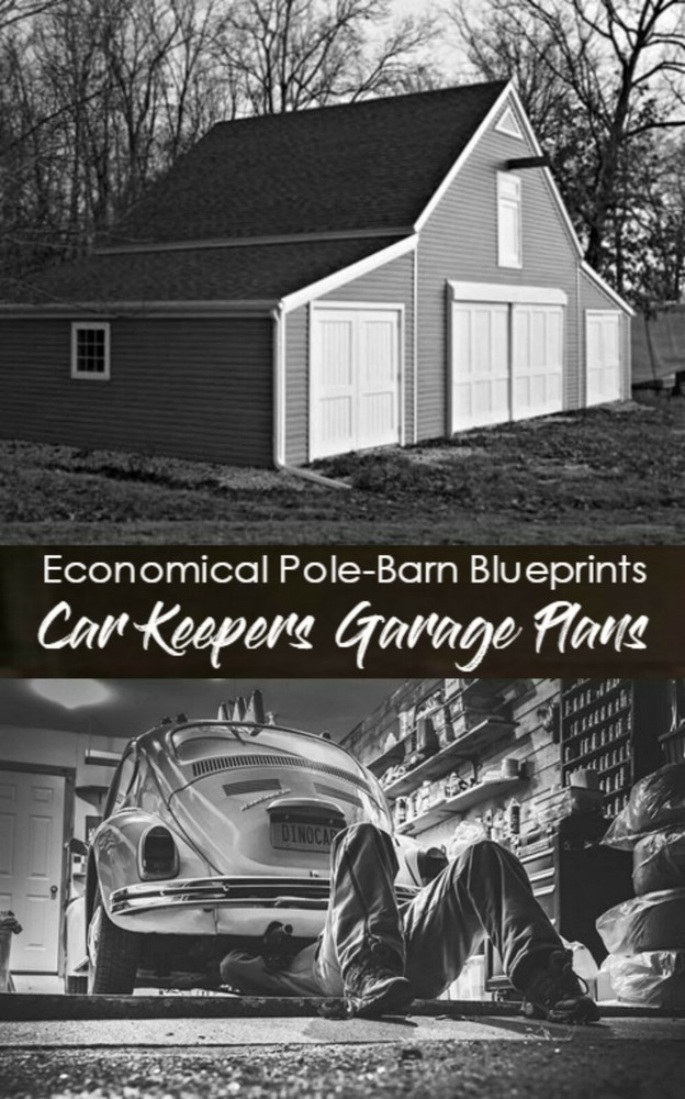 17 Workshop and Studio Barn Plans - Complete Pole-Barn Construction Plans (S4)