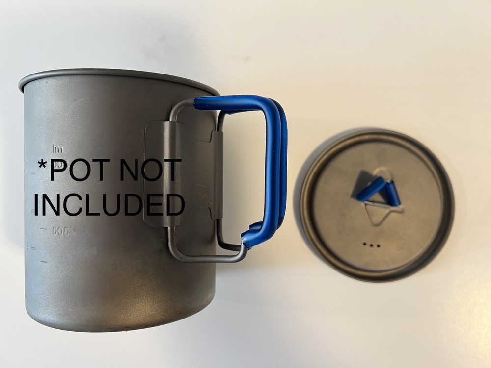 Titanium Pot Silicone Handle Modification (Blue)