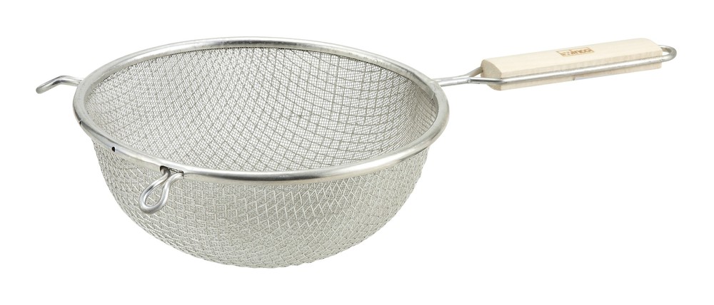 8" Double Mesh Strainer, Fine, Tin (12 Each)