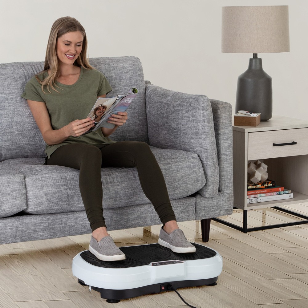 Vibration Plate Exercise Machine Vibrating Platform Adjustable Speed 3 Strength