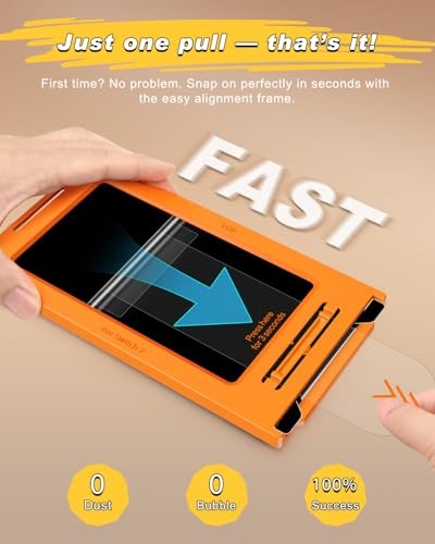 Auto-Alignment Privacy Screen Protector for Switch 2 Privacy - 7.9 Inch