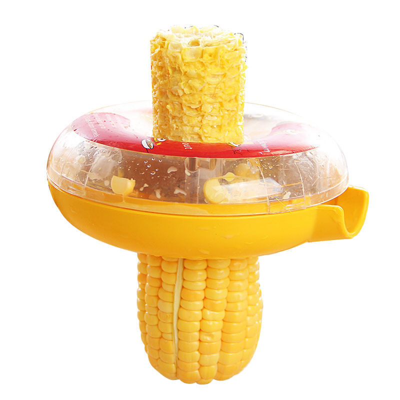 One-Step Corn Peeler Thresher Tool Kitchen Cob Kerneler Cut Stripper Remover