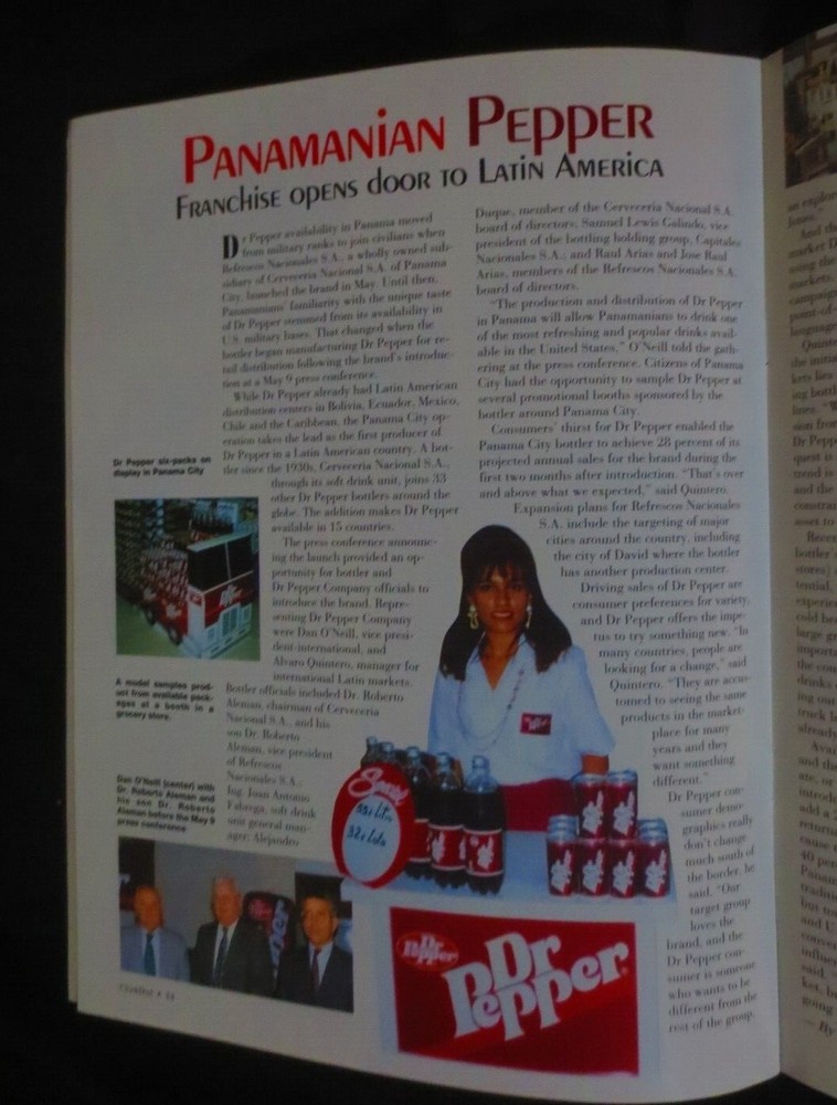 DR PEPPER CLOCK DIAL FALL 1992 MAGAZINE