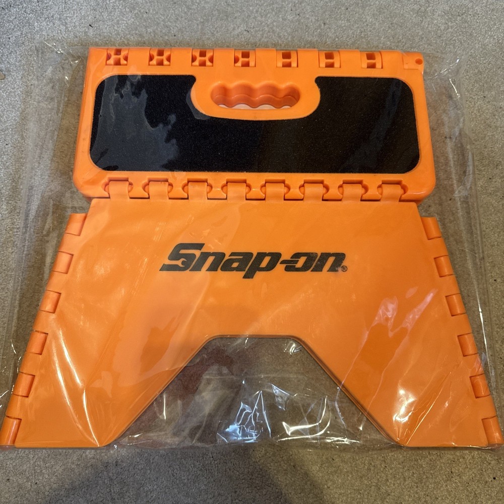 Snap On Folding Step / Stool In Orange NEW