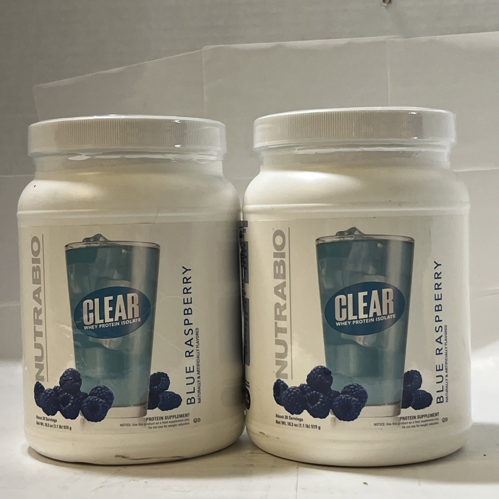 Performance, Clear Protein, Blue Raspberry, 1.1 lb (519 g) Two Pack Exp5/26