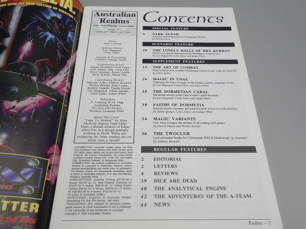 Australian Realms: Issue # 21