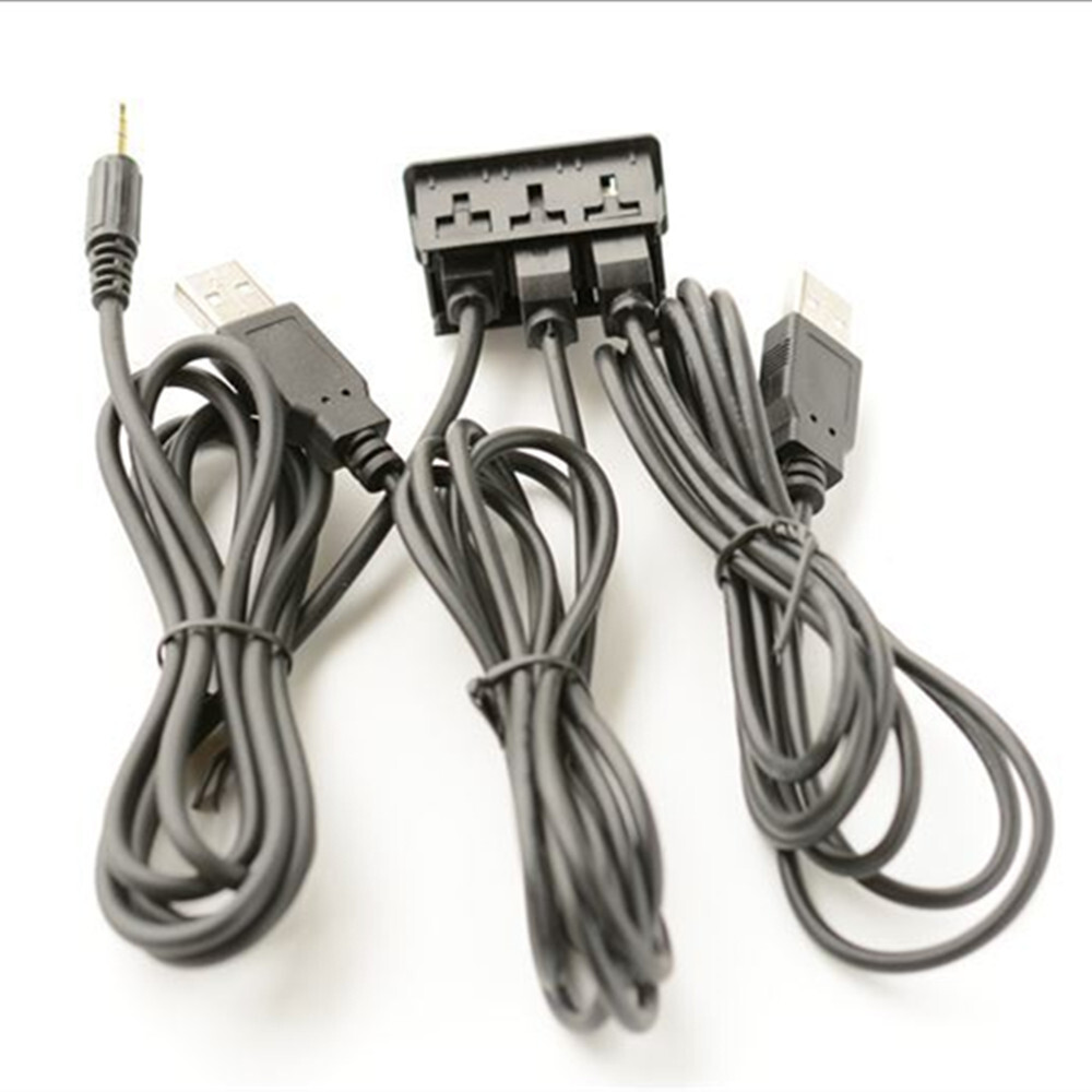 Type C USB Port Panel Extension Cable Adapter 150CM For Car SUV Dash Flush Mount