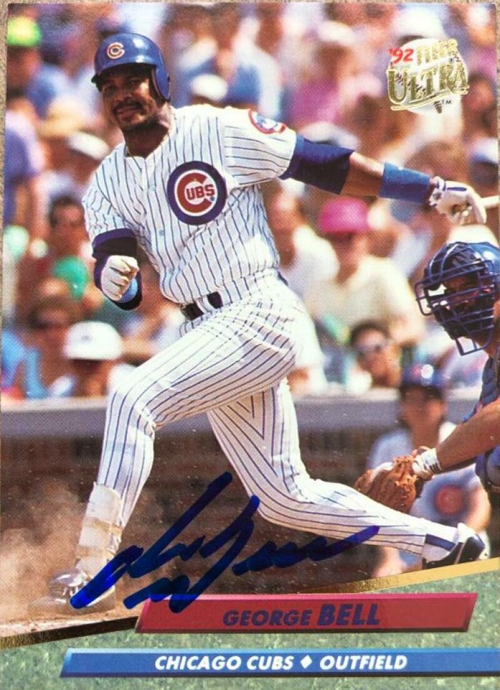 George Bell Autographed 1992 Fleer Ultra #173