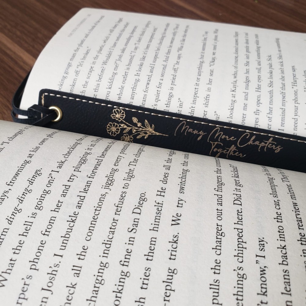 Customized Long Leather Bookmark - Perfect Reader Gift for her and him